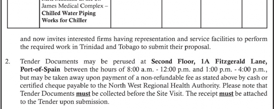 Tender Notice – Request for Proposal for Room Preparatory Works